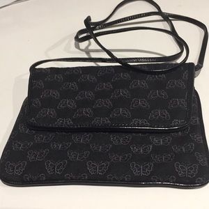 Bottega Veneta fabric butterfly bag w/leather trim